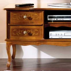 Massivholz Tv Möbel|Fernsehtische*Pharao24 Barock Design Lowboard Casamarina