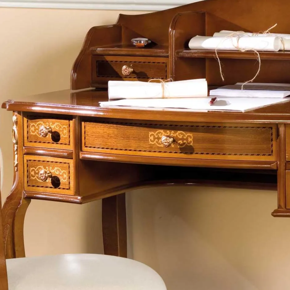 Schreibtische|Computertische*Pharao24 Barock Schreibtisch Marzonas