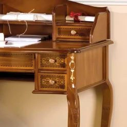 Pharao24 Barock Schreibtisch und Stuhl Marzonas> Computertische|Jugendschreibtische