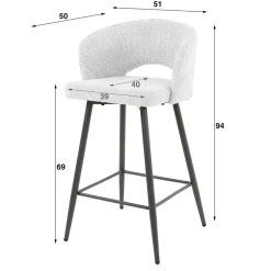 Barhocker|Küchenhocker*Pharao24 Barstuhl Elvyram