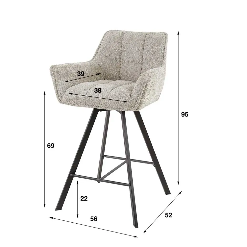 Barmöbel|Barhocker*Pharao24 Barstuhl Set Zenit