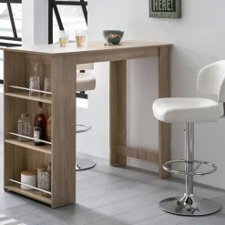 Pharao24 Bartisch mit Regal Matsu> Barmöbel