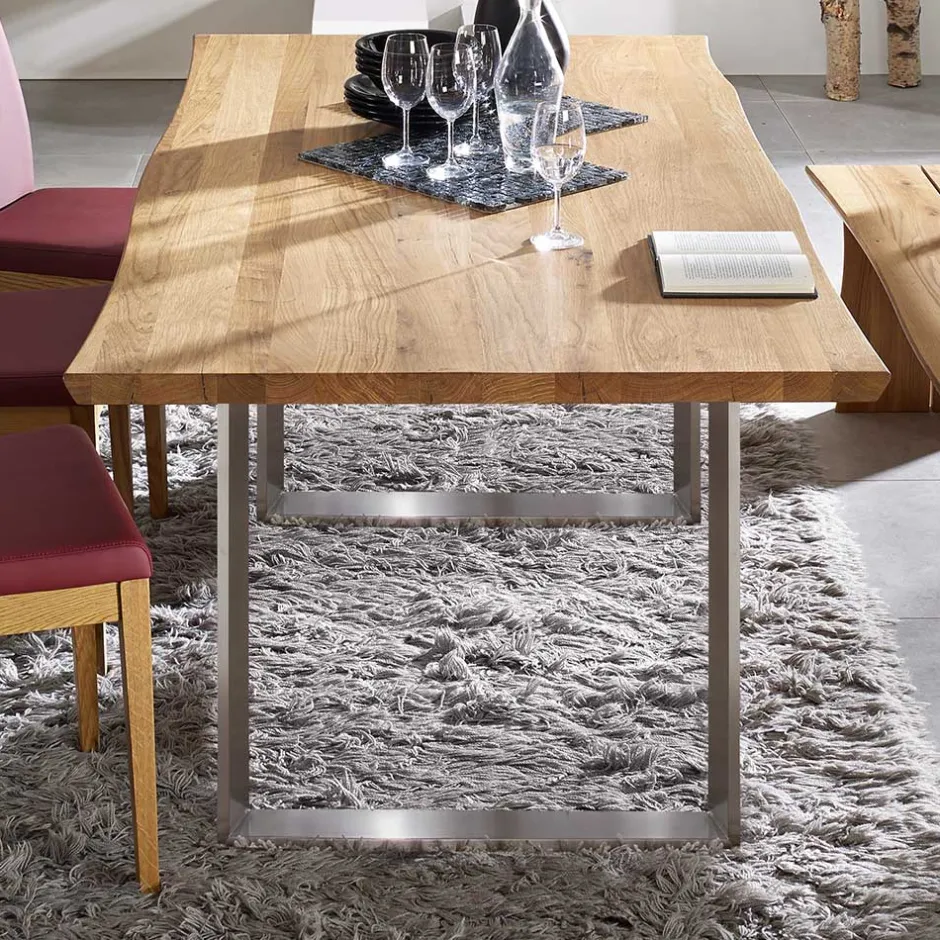 Pharao24 Baumkanten Esstisch Flacon> Küchentisch|Massivholztische