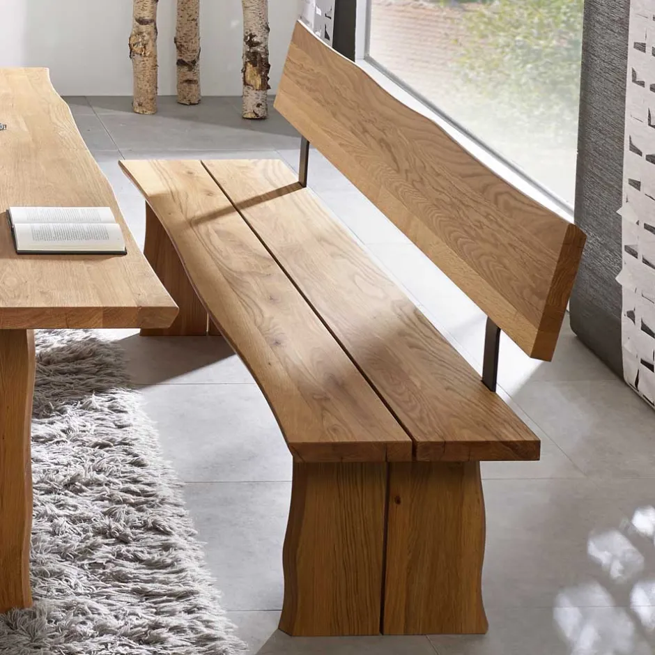 Pharao24 Baumkanten Esszimmerbank Flacon> Massivholzmöbel|Küchenbank