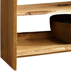 Wohnzimmerregale|Massivholzregale*Pharao24 Baumkanten Regal Foresta