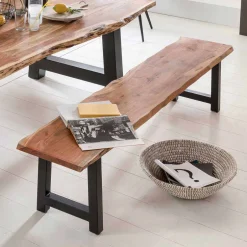 Pharao24 Baumkanten Sitzbank Capinera> Küchenbank|Sitzbänke