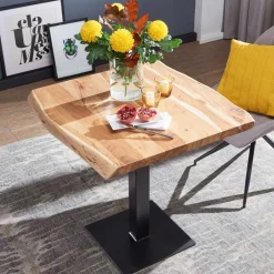 Küchentisch|Massivholztische*Pharao24 Baumkantentisch Figuera