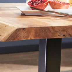 Küchentisch|Massivholztische*Pharao24 Baumkantentisch Figuera