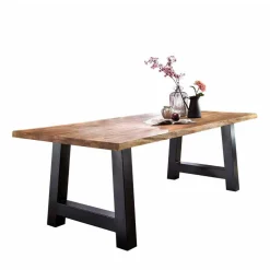 Küchentisch|Esstische*Pharao24 Baumkanten-Tisch Ortensia