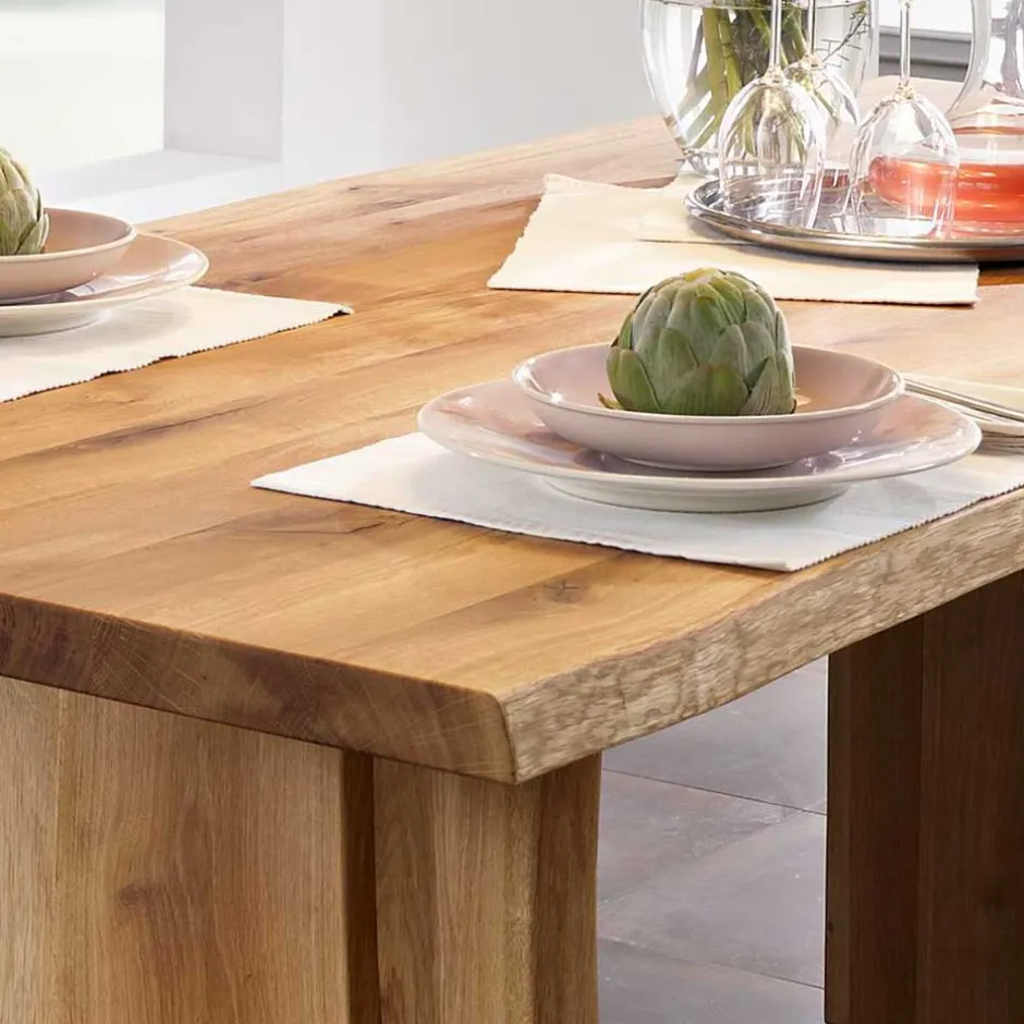 Pharao24 Baumkantentisch Varaldo> Massivholzmöbel|Küchentisch