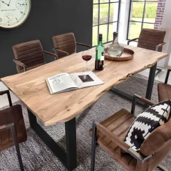 Pharao24 Baumkantentisch Verinaros> Massivholztische|Küchentisch