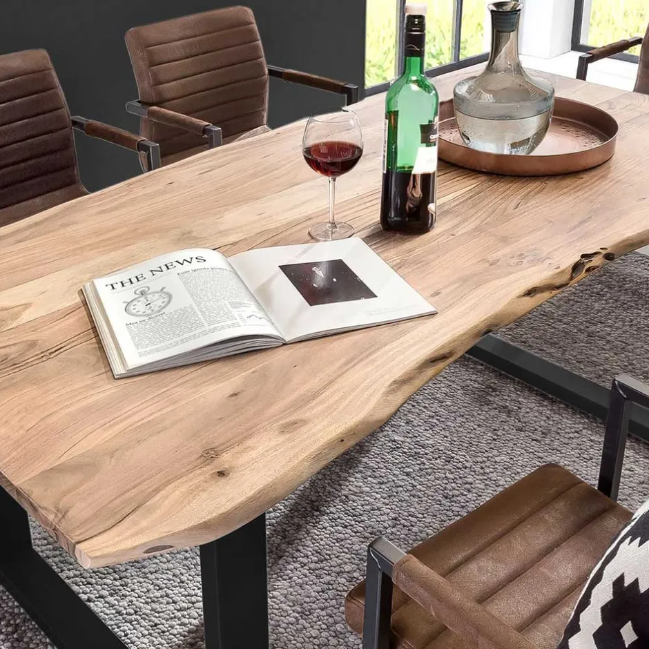 Pharao24 Baumkantentisch Verinaros> Massivholztische|Küchentisch