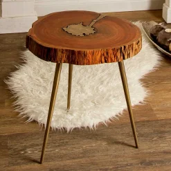 Wohnzimmertisch|Beistelltische*Pharao24 Baumscheiben Tisch Samuele