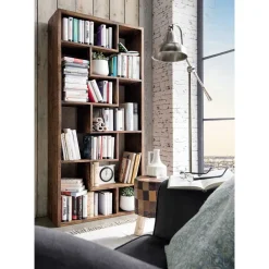 Pharao24 Bücher Regal Tamila> Wohnzimmerregale|Massivholzregale