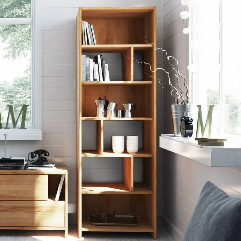 Pharao24 Bücherregal Bagavano> Wohnzimmerregale|Massivholzregale