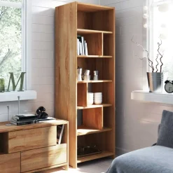 Pharao24 Bücherregal Bagavano> Wohnzimmerregale|Massivholzregale