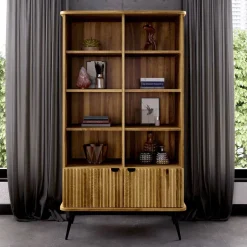 Wohnzimmerregale|Massivholzregale*Pharao24 Bücherregal Clantica