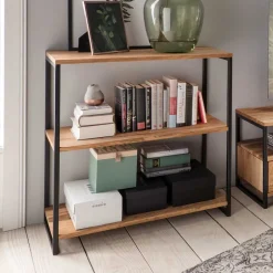 Massivholzmöbel|Wohnzimmerregale*Pharao24 Bücherregal Dairos