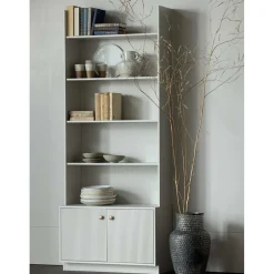 Pharao24 Bücherregal Novelya> Wohnzimmerregale|Massivholzregale