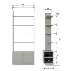 Pharao24 Bücherregal Novelya><noscript><img width=