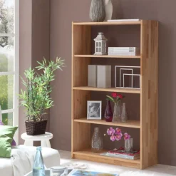 Pharao24 Bücherregal Philippe> Wohnzimmerregale|Massivholzregale