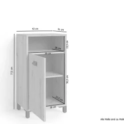 Bad Unterschränke*Pharao24 Beistellschrank Bad Viana