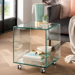 Glastische*Pharao24 Beistelltisch Jenfa