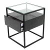 Pharao24 Beistelltisch mit Schublade Onessy> Glastische