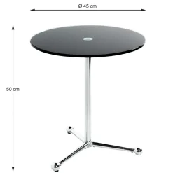 Glastische*Pharao24 Beistelltisch Peggy