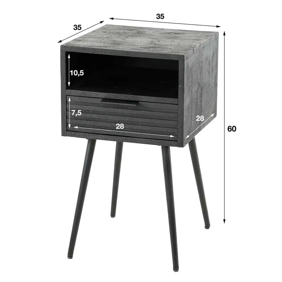 Pharao24 Beistelltisch Rabima> Nachtkommoden|Nachttisch