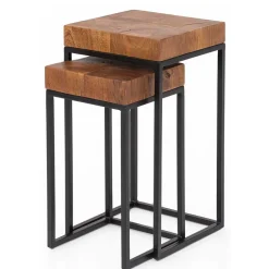 Pharao24 Beistelltisch Set Dustin> Wohnzimmertisch|Beistelltische