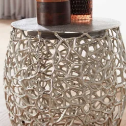 Wohnzimmertisch|Beistelltische*Pharao24 Beistelltisch Set Metall Curtis