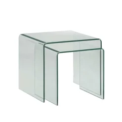 Pharao24 Beistelltisch Set Streeter> Glastische