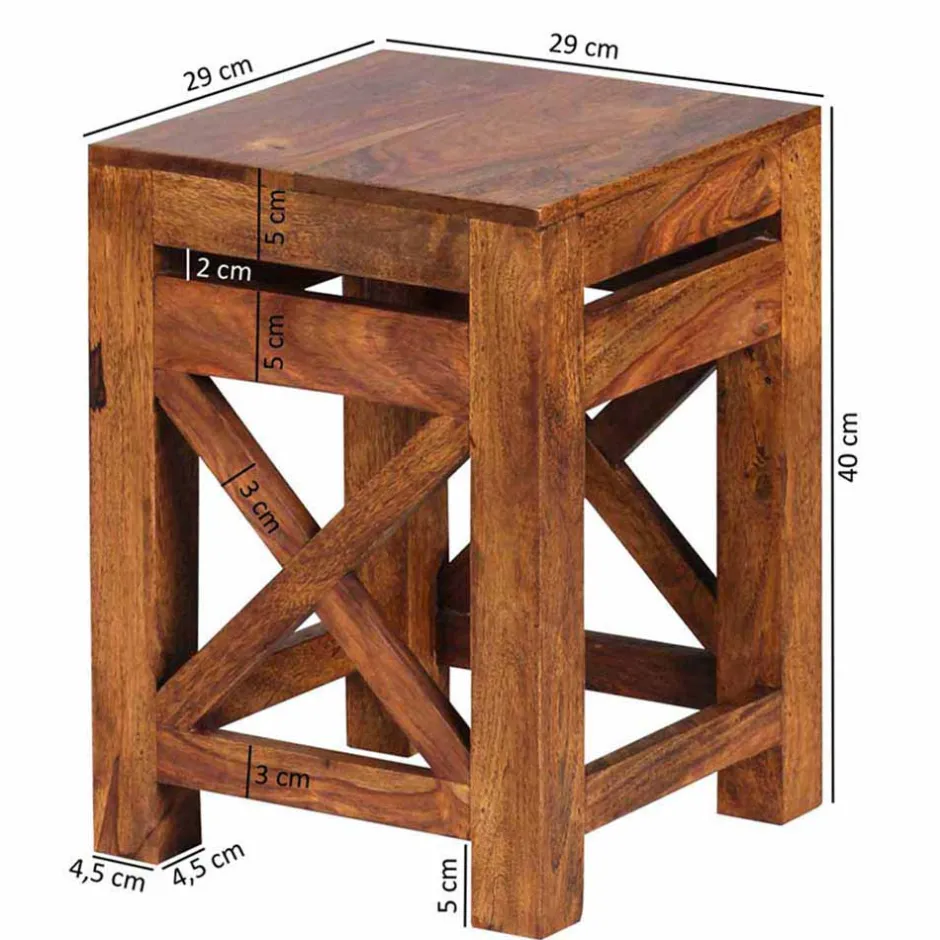 Beistelltische*Pharao24 Beistelltisch Set Virona