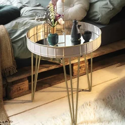 Glastische*Pharao24 Beistelltisch Veccio