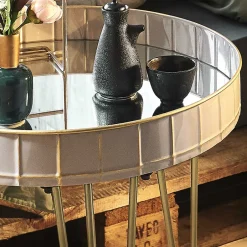 Glastische*Pharao24 Beistelltisch Veccio