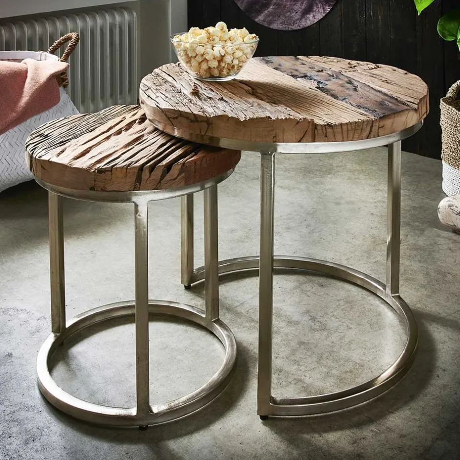 Wohnzimmertisch|Massivholztische*Pharao24 Beistelltische Taibato