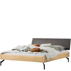 Doppelbetten|Massivholzbetten*Pharao24 Bett Eiche hell Zanco