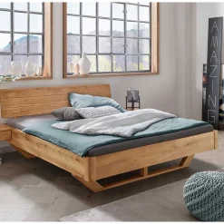 Pharao24 Bett mit Holzkufe Tamyno><noscript><img width=