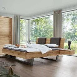 Pharao24 Bett mit Nachtkonsolen Vercion> Massivholzmöbel|Komfortbetten