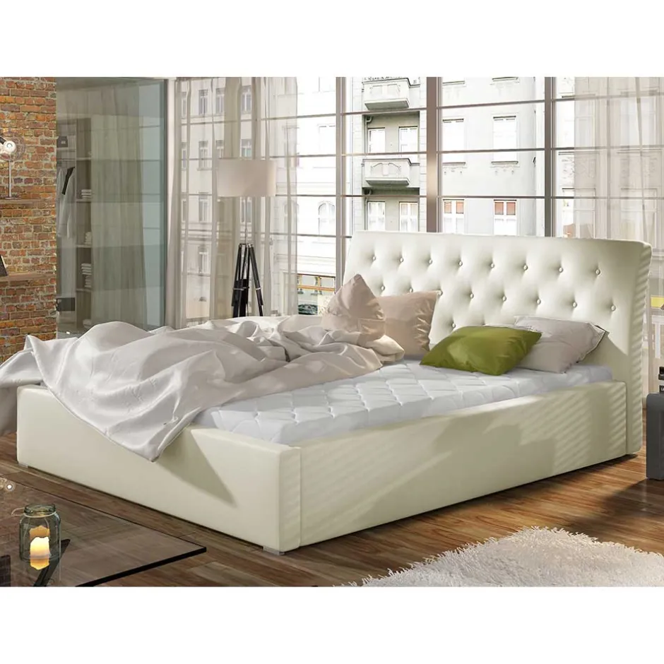 Pharao24 Bettgestell Mariah> Doppelbetten|Kunstlederbetten