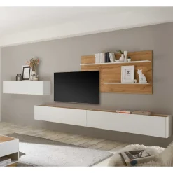 Moderne Wohnwände*Pharao24 Bicolor Wohnwand Rascian