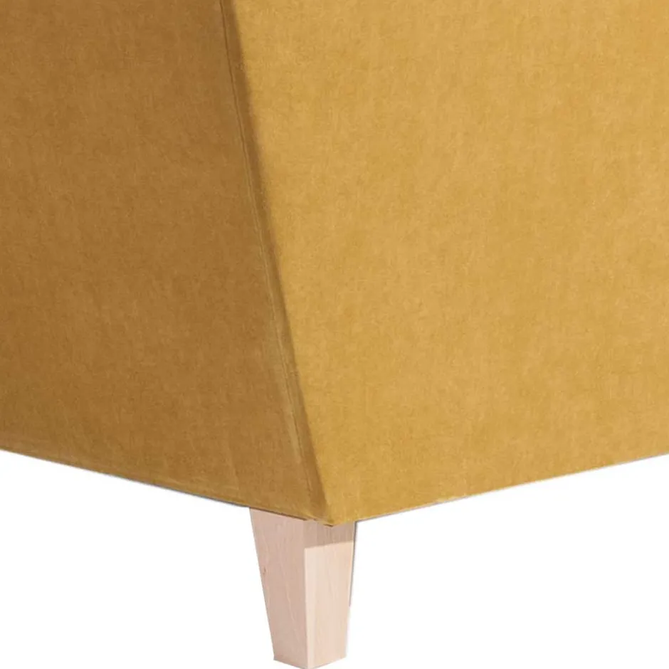 Pharao24 Big Sessel gelb Velours Mason> Wohnzimmer Sessel|Esszimmersessel