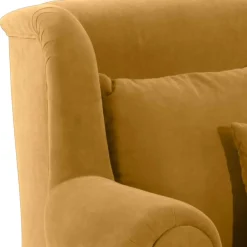 Pharao24 Bigsessel gelb Velours Sylvie><noscript><img width=