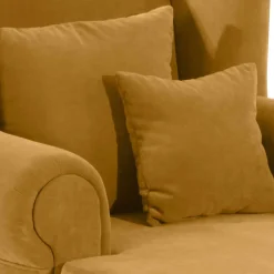 Pharao24 Bigsessel gelb Velours Sylvie><noscript><img width=