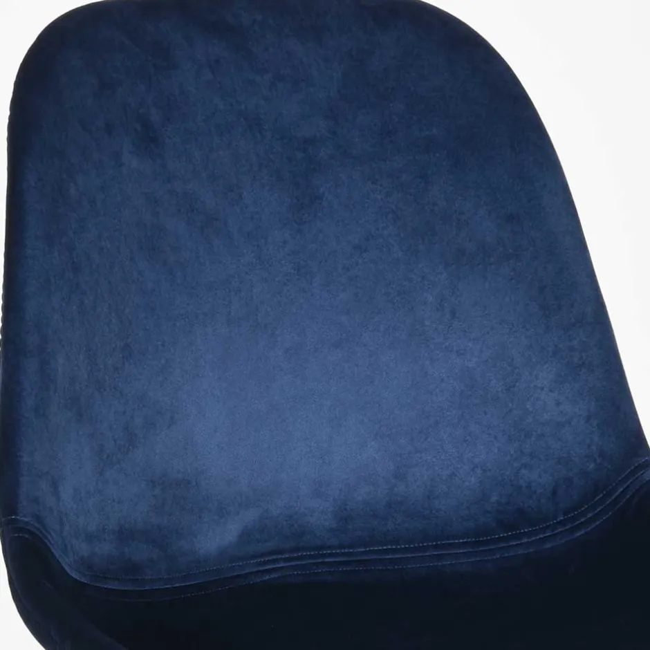 Polsterstühle*Pharao24 Blauer Samt Stuhl Set Loerena