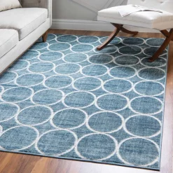 Teppiche*Pharao24 Blauer Teppich Acasa