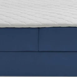 Funktionsbetten|Schubkastenbetten*Pharao24 Blaues Boxspringbett Saragoza