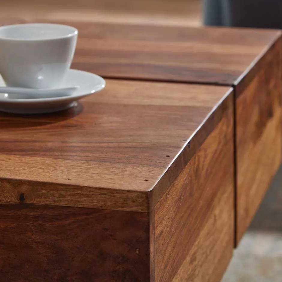 Pharao24 Block Couchtisch Holz Satos> Beistelltische|Massivholztische