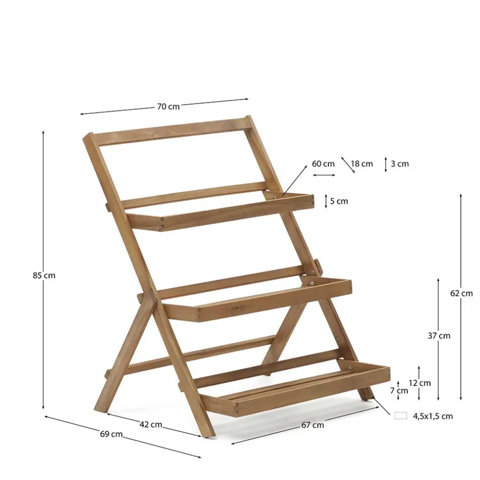 Pharao24 Blumen Regal Una> Massivholzregale|Standregale